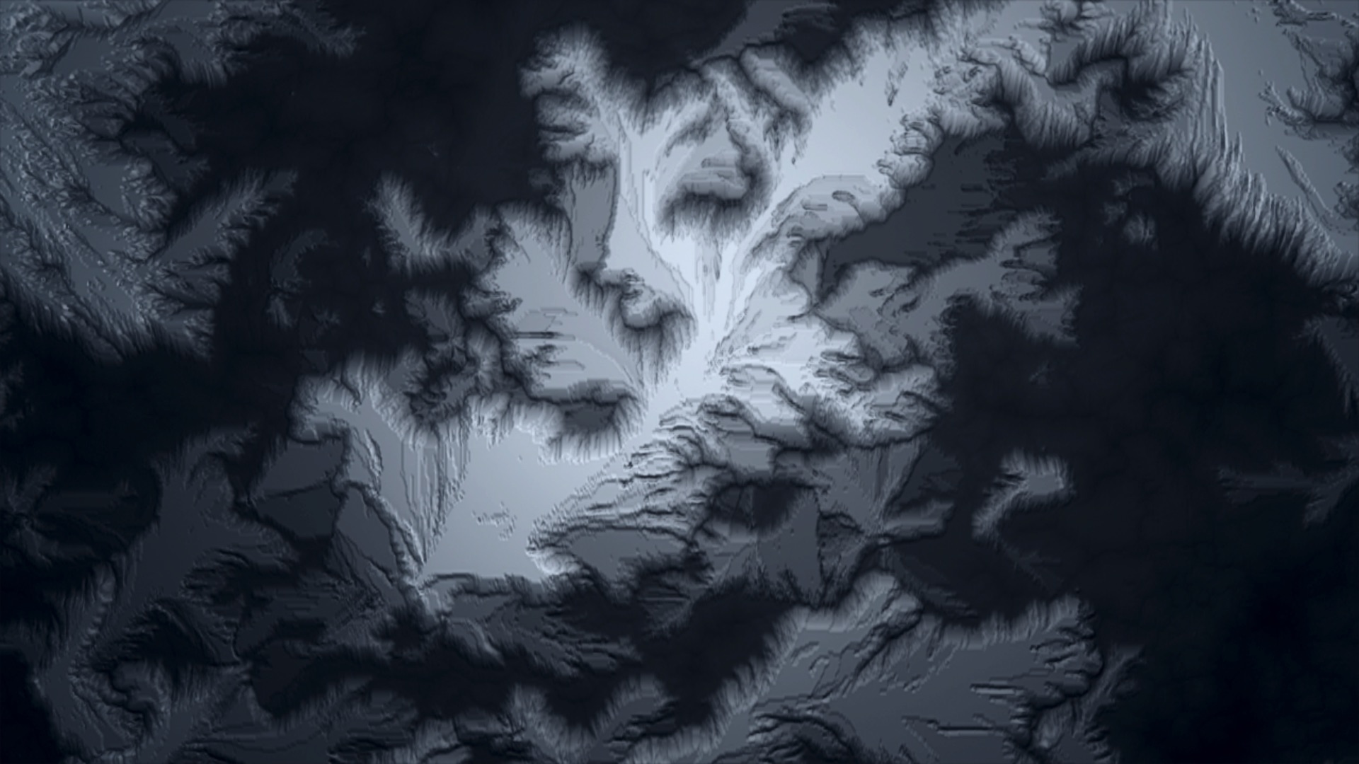 Generative visual created in TouchDesigner to mimic frozen ground.