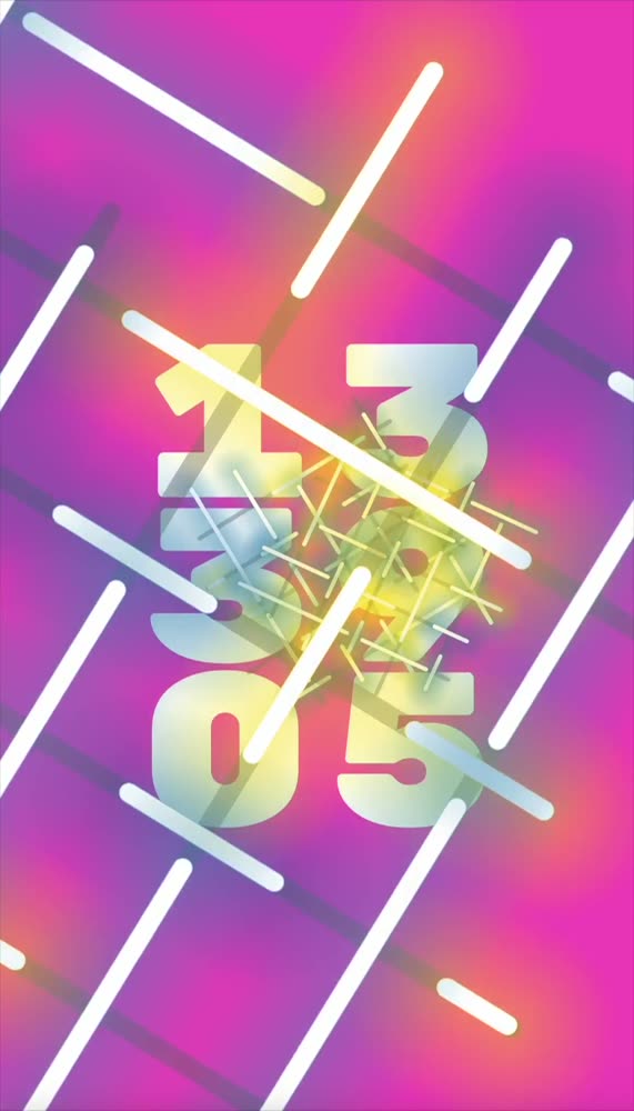 Video showin a a random combination of parameters for the clock